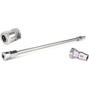 Electric Air Fittings Extension Rod for Premium Reciprocating Machine Attachments Vac-U-Lock Air Quick Connectors Accessories 11.8 Inches Length
