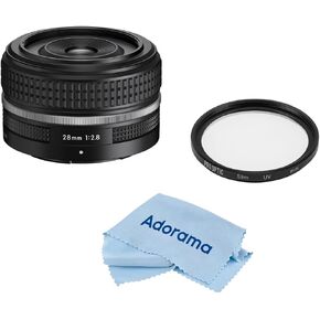 Nikon NIKKOR Z 28mm f/2.8 Special Edition Lens, Bundle with ProOptic Pro Digital 52mm Multi Coated UV Filter, Cleaning Cloth