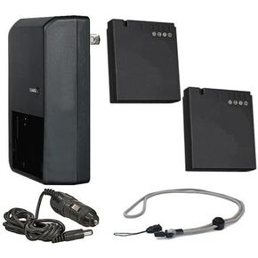 High Capacity Batteries (2 Units) Compatible with Panasonic Lumix DMC-LX7 + AC/DC Travel Charger