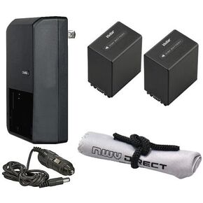 Digital Nc High Capacity Intelligent Batteries (2 Units) Compatible with Sony Handycam HDR-CX100 + AC/DC Travel Charger
