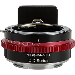 Fotodiox DLX Series Adapter, Nikon G Lens (AI, AI-s, AF-D, etc.) to Sony E-Mount Mirrorless Camera Mount Adapter - for Sony Alpha E-mount Cameras (APS-C & Full Frame such as NEX-7, a5100, a7R II)