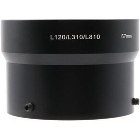 67mm Lens Adapter Tube Ring Filter Adapter Tube for Nikon CoolPix L120 L310 L810 Camera Black