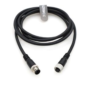 SZRMCC M12 مشفرة 4pin من الذكور إلى الإناث كابل مشغل المستشعر لـ Omron Sick Balluff Leuze Schmersal Bernstein Sensor Industrial Profibus Ethernet/IP