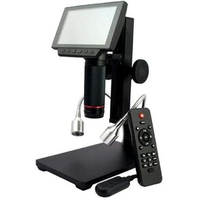 Digital Microscope ADSM302 Microscope Long Object Distance Digital Microscope for Mobile Phone Repair Soldering Tool Digital Microscope with a 1080P HD 5-inch Screen and HDMI/USB