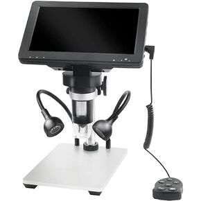 Lectronic Digital Microscope 12MP 7 Inch Large Screen LCD Display for Soldering 1-1200X Continuous Amplification Magnifier Tool