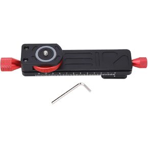 Macro Photography Rail Slider High Accuracy Aluminum Alloy Quick Release Plate with 1/4 Screw Hole for Mirrorless Cameras