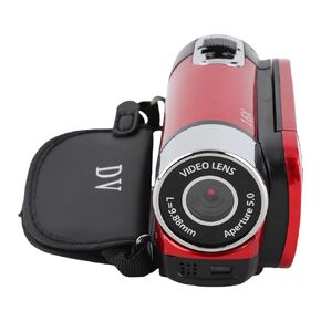 Camcorder, Video Camera Anti Shake 2.4 Inch Color Screen 16MP 600mAh for Growth Record (Red)