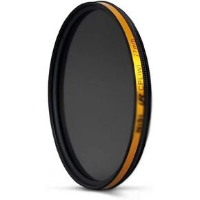 Polarizer 67 72 77 82mm Gold Frame Micro SLR Camera Polarizer Anti-Reflective(72mm)