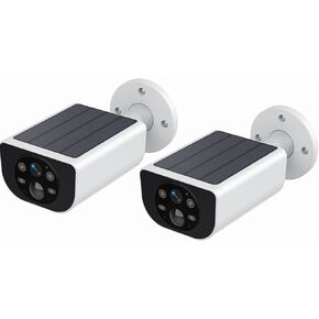 2K Solar Camera Outdoor Wireless 2.4Ghz WiFi Cameras for Home Security, Solar Security Camera, Color Night Vision, SD Card/Cloud Storage, Waterproof, Compatible with Alexa/Google Home S1 (2)