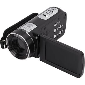 Yosoo Camcorder, Cam Corder Video Camera with 18X Digital Zoom 24MP 1080P Full HD for Travel, Camping