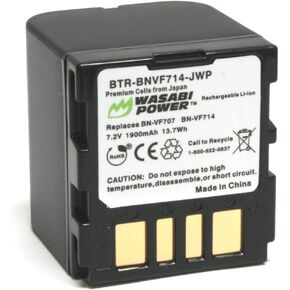 بطارية Wasabi Power لـ JVC BN-VF707 ، BN-VF714