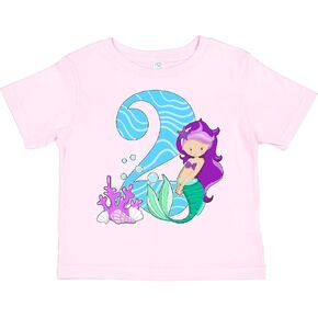 inktastic Second Birthday Mermaid Toddler T-Shirt