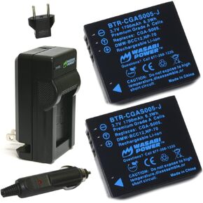 Wasabi Power Battery (2-Pack) and Charger for Fujifilm NP-70 and Fuji FinePix F20, F20 Zoom, F40fd, F45fd, F47fd