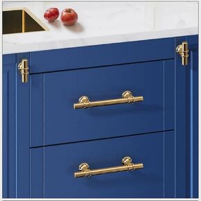 T Bar Cabinet Cupboard Hardware Door Furniture Knobs Drawer Kitchen Pull Decorative Silver Black Gold Cabinet Knobs and Handles 1Pcs (Color : Black Rose Gold 192)
