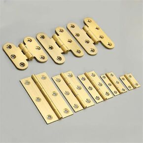 Antique Brass Door Hinges Bronze Furniture Cabinet Drawer Door Butt Hinge for Vintage Jewelry Wooden Box Furniture Hardware 4Pcs (Color : T3602 5cm Bronze)