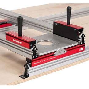 Woodpeckers Slab Flattening Mill, Small, 24"x48" Capacity, USA Made Wood Slab Leveling Jig, Includes Router Sled, Rails, Clamping Dogs
