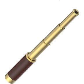 Brass Telescope Pirate 25x30 High Powered Zoomable Collapsible Monocular Brass Spyglass Handheld Waterproof Telescope for Bird Watching Hunting Hiking Travelling