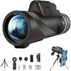 Stscope360 Monocular, Stethoscope 360 Monocular Set High Powered, High-Definition Flash Telescope, for Bird Watching Camping Travelling Concert (Green, 40x60)