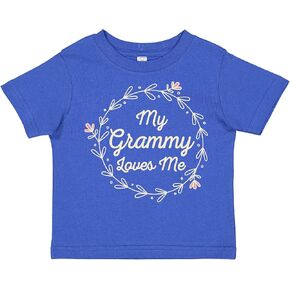 inktastic My Grammy Loves Me Girls Granddaughter Toddler T-Shirt