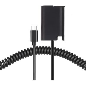 Raeisusp Type-c Spring Cable DMW-BLK22 Dummy Battery DMW-DCC17 DC Coupler for Lumix S5 DC-S5 DC-S5K GH5II