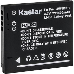 بطارية Kastar 1x لـ Panasonic DMW-BCK7E DMW-BCK7 ، LUMIX DMC-FH2 FH4 FH5 FH6 FH25 FH27 FP5 FH7 FS16 FS18 FS22 FS28 FS35 FS37 FS40 FS45 FT25 S3 S5 SZ1 SZ5 SZ7 TS20 SZ25