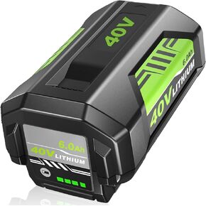 40 Volt Lithium-Ion 6.0Ah Battery Replacement for Ryobi 40V Battery OP4026 OP40601 OP4050A OP4040 OP4030 OP4050 Compatible with Ryobi 40 Volt Cordless Power Tools and Chargers