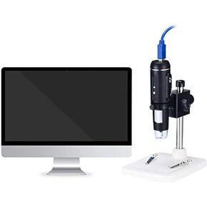 USB3.0 high-Definition Electronic Microscope 5 Million Pixels 300 Times Portable Adjustable Metal Holder LED Lamps