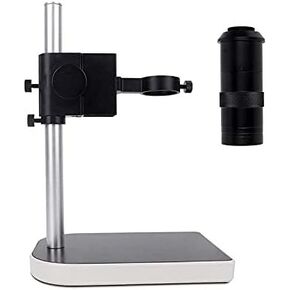 HDMI VGA Digital Microscope for Electronic Soldering Professional 130X 38MP Microscope USB Camera with LED Ring Light Repair (Color : Set D)