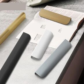 Invisible Door Handle Modern Minimalist Wardrobe Cupboard Drawer Knobs Kitchen Cabinet Pulls Hidden Handle Furniture Hardware 1Pcs (Color : White, Size : Length-500mm)