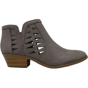 Soda Womens Criss Cross Strap مغلق في الكاحل Bootie (Gray Chan ، Numeric_7)