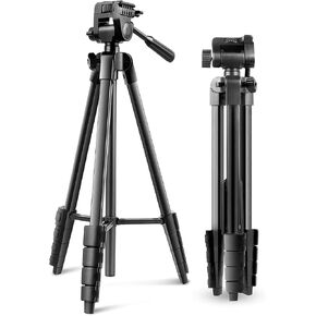 Lightweight 57-inch Camera and Camcorder Tripod for Sony HDR-AS100V AS100VR CX220 CX230 CX240 HDR-CX290 CX330 CX380 CX430V CX900 PJ230 PJ275 PJ340 PJ430V PJ380 PJ540 PJ650V PV790V PJ810 Handycam