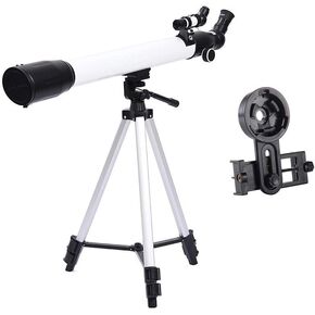 Telescope for Adults Beginners Kids 60mm Aperture 700mm Astronomical Compact Refractor Telescope with Smartphone Adapter and Tripod BAK4 Prism FMC Lens Telescope for Astronomy Observe Moon