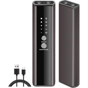 [2025 VER] Hidden Device Detector, Hidden Camera Detectors with Vibration Sound Alarm, Camera Finder with Flashlight, GPS Tracker Detector for Car, Listening Device Detector for Office, 1 Pack