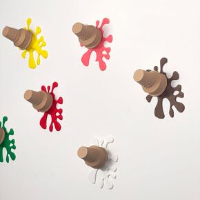 Melted Ice cream Wall Art | Unique Fun Decor for Home, Kids Room and Office | Customizable Colors and Easy Installation