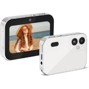 Touchscreen Digital Camera, 4K Autofocus Vlogging Camera, Portable 64MP 16X Point and Shoot Compact Digital Camera Selfie, Music and Video Player for Children Teens Kids Boys Girls