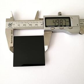 Multiple Size ZWB3 253.7nm UV Pass Filter UG5 Black Glass (Specification : 50x50x2.0mm)