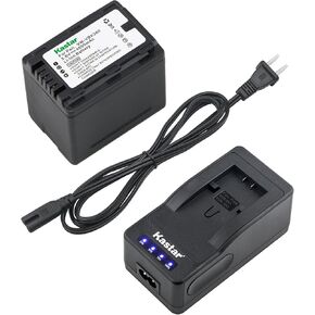 Kastar LED Super Fast Charger & Battery Replacement for Panasonic VW-VBK360 HC-V700 HDC-HS60 HS80 SD40 SD60 SD80 SD90 SDX1H TM40 TM41 TM55 TM80 TM90 SDR-H100 H101 H85 S50 S70 S71 SDR-T50 T70 T71 T76