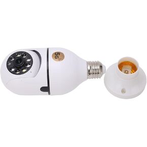 Light Bulb Camera,360 Degree Outdoor Security Wireless 2.4GHz /5G 1080P and 5G WiFi 110-220v for Home Outdoor Indoor System Hidden Camera Motion Detection Two-Way Audio with Infrared Night Vision