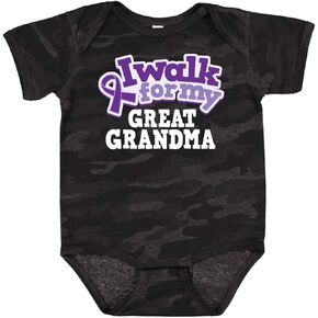 inktastic Alzheimers Great Grandma Lupus Awareness Baby Bodysuit