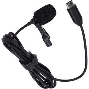 Professional Lavalier Microphone Wired Lavalier Microphone Type C Interface Clip on Mic for ONE R