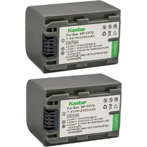 Kastar 1-Pack NP-FP70 / NP-FP71 Battery Replacement for Sony DCR-HC85, DCR-HC94, DCR-HC96, DCR-SR30, DCR-SR40, DCR-SR50, DCR-SR60, DCR-SR70, DCR-SR80, DCR-SR90, DCR-SR100, HDR-HC3 Camcorder