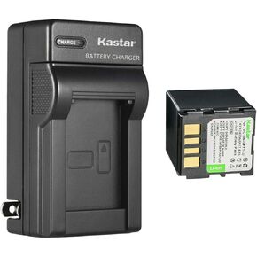 Kastar 1-Pack Battery and AC Wall Charger Replacement for JVC GZ-MG50EX GZ-MG50EY GZ-MG50EZ GZ-MG50U GZ-MG50US GZ-MG55 GZ-MG55U GZ-MG55US GZ-MG57 GZ-MG57AA GZ-MG57AC GZ-MG57AG GZ-MG57AH GZ-MG57AS