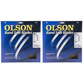 Olson Saw FB19293DB 3/8 by 0.025 by 93-1/2-Inch HEFB Band 4 TPI Skip Saw Blade (Two Pack)