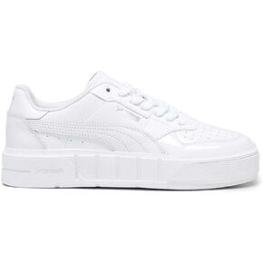 PUMA Womens Cali Court Patent Perforated Platform Sneakers Shoes Casual - White - Size 10 M