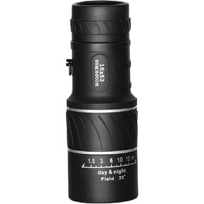 Monoculars Telescope High Power Spotting Scope Telescope,16X52 Binoculars Wide Angle with Light Night Low Vision, Large Eyepiece Waterproof Adult Binocular for Easy Focus Telescope Binoculars