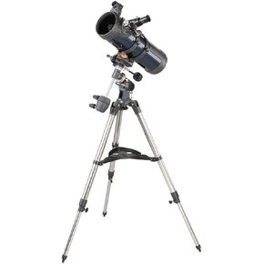 Telescope Refracting Telescope Adjustable Portable Travel Telescopes for Astronomy Focal Length 1000Mm Magnification 100X Aluminum Coating with Equatorial Mount