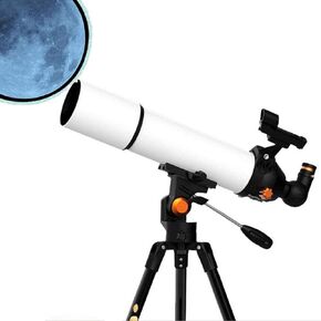 Telescope for Astronomy Beginners Portable 80Mm Refractor Travel Telescope for Camping Great for Children to Explore Space Moon Star