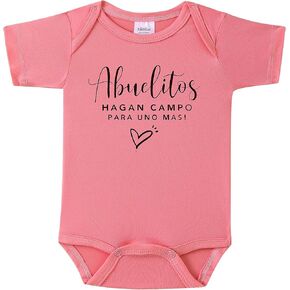 Baby Announcements Ideas,Abuelitos Hagan Campo Para Uno Mas Spanish Pregnancy Announcement Infant Bodysuit in Kuwait