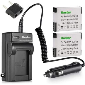 Kastar Battery 2X + Charger Replacement for Panasonic DMW-BCM13 Lumix DMC-FT5 FT6 DMC-LZ40 DMC-TS5 TS6 DMC-TZ37 DMC-TZ55 TZ57 DMC-TZ60 TZ61 DMC-TZ70 DMC-ZS27 DMC-ZS30 ZS35 DMC-ZS40 DMC-ZS45 DMC-ZS50