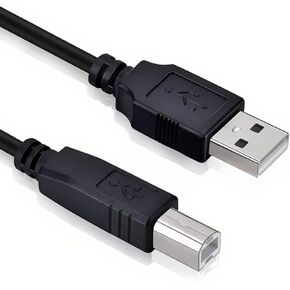 USB Printer Cable for Canon Pixma TS205 TS302 TS3120 TS3122 TS3129 TS3322, Black